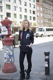 Four Flag Worldwide Hooded Windbreaker Coach Jacket in Black - Profound Aesthetic - 13