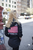 Four Flag Worldwide Hooded Windbreaker Coach Jacket in Black - Profound Aesthetic - 14