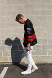 Hockey Mesh Jersey in Black/Red - Profound Aesthetic - 13