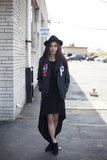 Four Flag Worldwide Hooded Windbreaker Coach Jacket in Black - Profound Aesthetic - 16