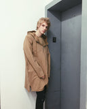 Elongated Hooded Pullover Trench in Khaki - Profound Aesthetic - 12