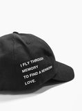 Cherry Blossom Cap in Black