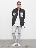 Aeronautics Nylon Flight Jacket in Black