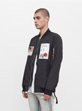 Aeronautics Nylon Flight Jacket in Black