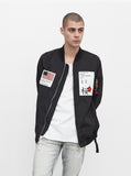 Aeronautics Nylon Flight Jacket in Black