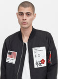 Aeronautics Nylon Flight Jacket in Black