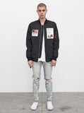Aeronautics Nylon Flight Jacket in Black