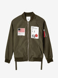 Aeronautics Nylon Flight Jacket in Olive