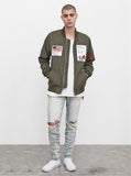 Aeronautics Nylon Flight Jacket in Olive