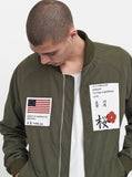 Aeronautics Nylon Flight Jacket in Olive