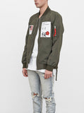 Aeronautics Nylon Flight Jacket in Olive
