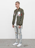 Aeronautics Nylon Flight Jacket in Olive