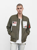 Aeronautics Nylon Flight Jacket in Olive
