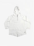 French Terry Anorak Pullover in White