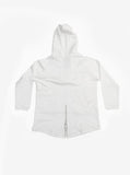 French Terry Anorak Pullover in White