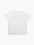 White cotton t shirt with printed baptized by fire graphic tee by profound aesthetic
