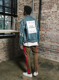 We Are Our Choices Dark Washed Denim Jacket