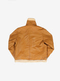 Aviator Leather Flight Jacket in Burnt Cognac