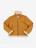 Aviator Leather Flight Jacket in Burnt Cognac