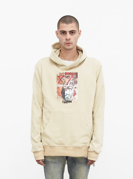 Amorist Eyes Hoodie in Cream
