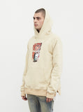 Amorist Eyes Hoodie in Cream