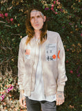 Aeronautics Nylon Flight Jacket in Light Cream