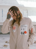 Aeronautics Nylon Flight Jacket in Light Cream