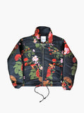 "Garden of God" Black Woven Floral Jacket
