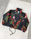 "Garden of God" Black Woven Floral Jacket