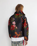 "Garden of God" Black Woven Floral Jacket