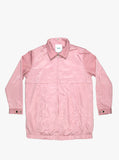 Front view without hood of Rose Collins Box Jacket in Light Pink