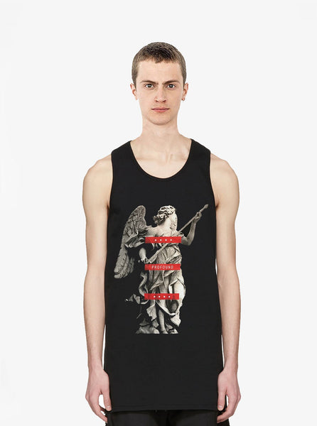 Angel Statue Tank in Black