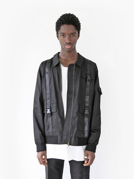 Lone Sentry Strap Jacket in Black