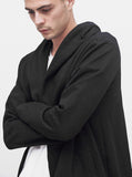 Shawl Hoodie in Black