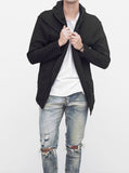 Shawl Hoodie in Black
