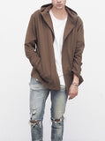 Shawl Hoodie in Tree Bark Brown