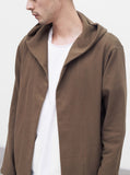 Shawl Hoodie in Tree Bark Brown