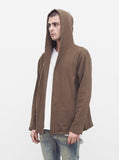Shawl Hoodie in Tree Bark Brown