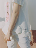 Cut-Off Gallery Exhibition Hoodie in White