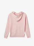 Oversized Pastel French Terry Hoodie in Light Pink