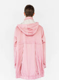 Back view of Rose Collins Box Jacket in Light Pink on model