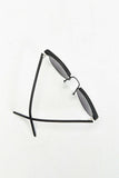 Matte Black Bold Brow Sunglasses - Profound Aesthetic - 4