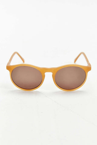 Matte Honey Round Sunglasses - Profound Aesthetic - 1