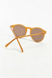 Matte Honey Round Sunglasses - Profound Aesthetic - 4