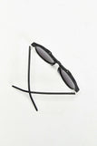 Matte Black Brow Bar Aviator Sunglasses - Profound Aesthetic - 5