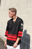 Hockey Mesh Jersey in Black/Red - Profound Aesthetic - 14