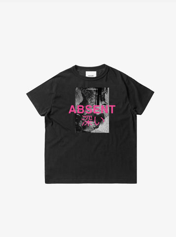 Absent Graphic Tee in Black