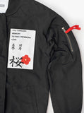 Left chest image of Aeronautics Nylon Flight Jacket in Black