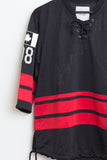 Hockey Mesh Jersey in Black/Red - Profound Aesthetic - 11