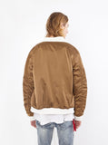 Burning Rose Bomber Jacket in Olive-Brown